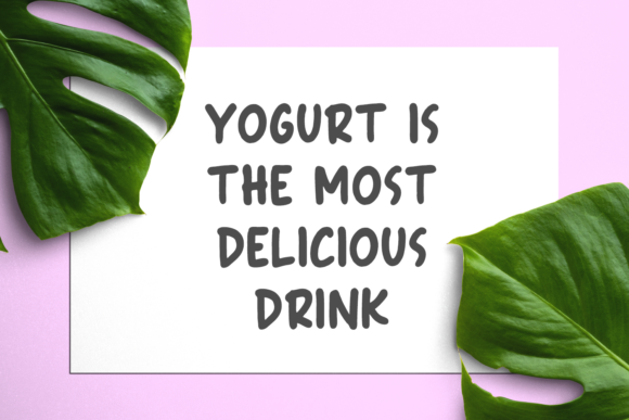 Cream Yoghurt Font - Preview 1