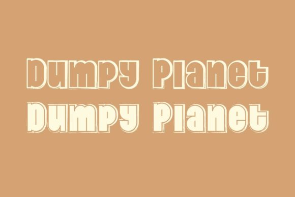 Dumpy Planet Font - Preview 1