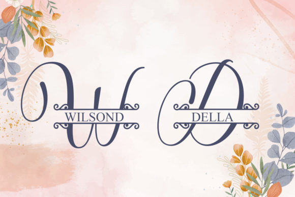 Evina Monogram Font Font - Preview 1