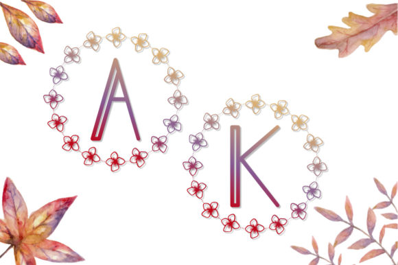 Fall Monogram Font - Preview 1