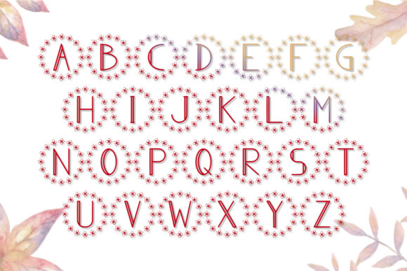 Fall Monogram Font - Preview 2