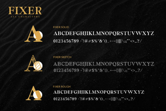 Fixer Font PNG with transparent background - Preview 1