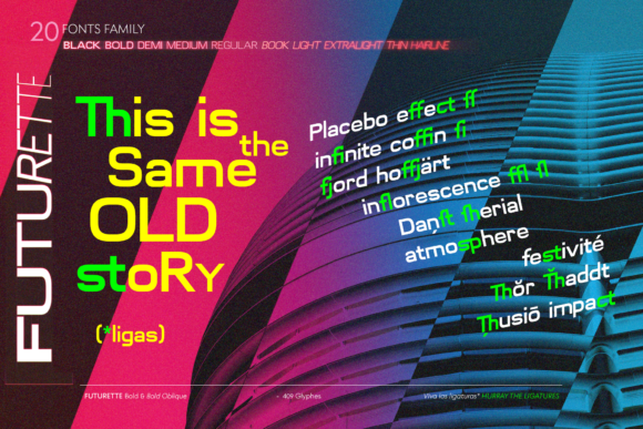 Futurette FF Font PNG with transparent background - Preview 2