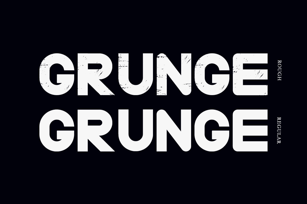 Grunge Font by Rabeya · Creative Fabrica font preview