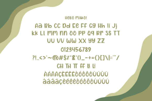 Hello Mikko Font PNG with transparent background - Preview 1
