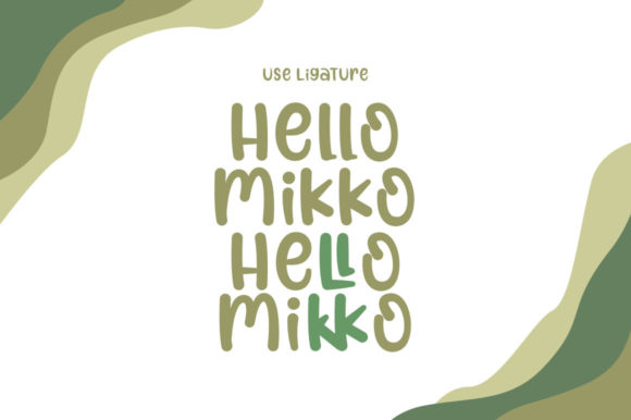 Hello Mikko Font PNG with transparent background - Preview 3