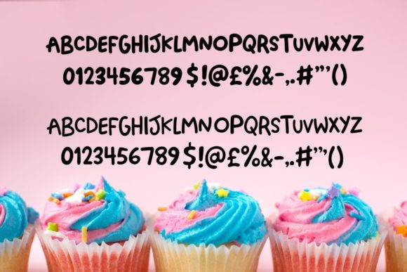 Jelly Cat Font PNG with transparent background - Preview 1