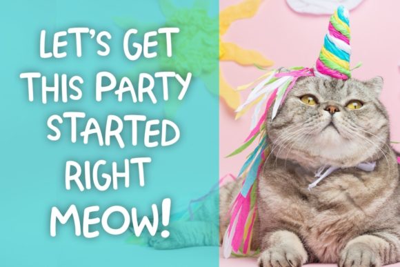 Jelly Cat Font PNG with transparent background - Preview 2