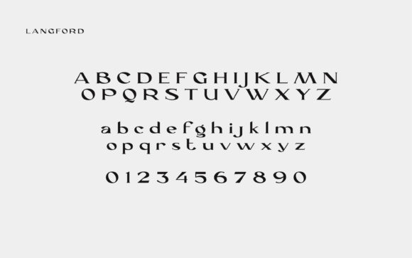 Langford Font PNG with transparent background - Preview 6
