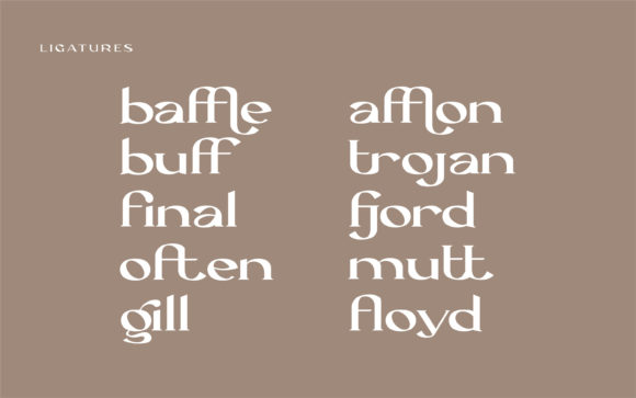 Langford Font PNG with transparent background - Preview 5