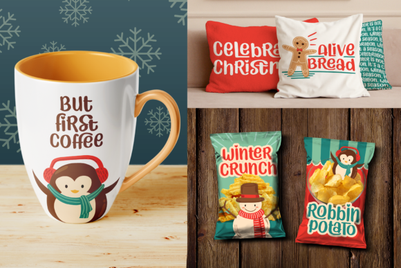 Mister Santa Font PNG with transparent background - Preview 3