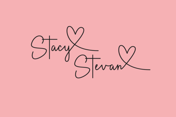 Pearl Stacy Font PNG with transparent background - Preview 2
