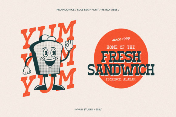 Prota Gonice Font font preview - 6