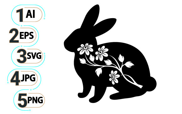 Rabbit Graphic by Creativeinside · Creative Fabrica