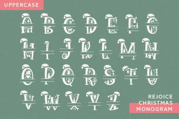 Rejoice Christmas Font PNG with transparent background - Preview 2