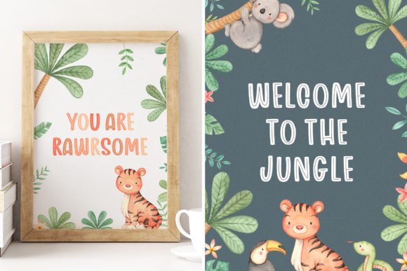 Animalistic Trio Font - Preview 1