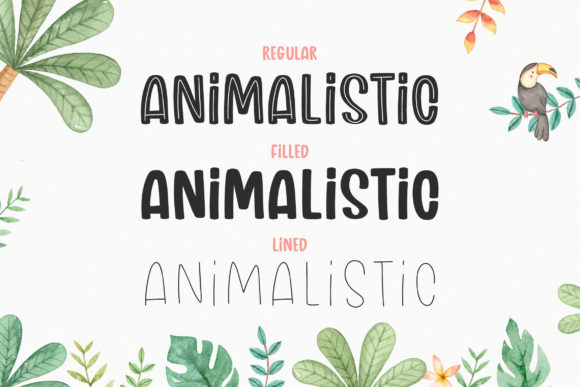 Animalistic Trio Font - Preview 3
