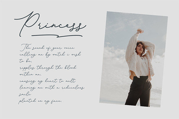 Bianca Clarinda Font PNG with transparent background - Preview 2