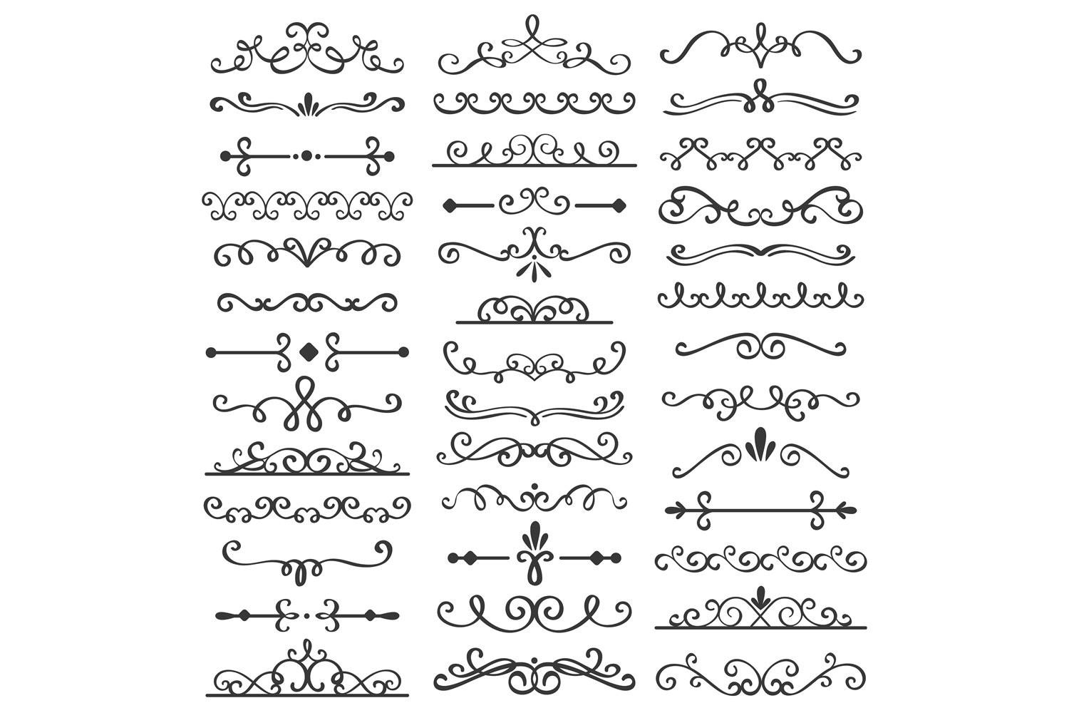 Decorative Swirls Dividers