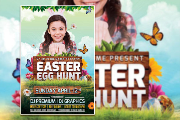 Easter Egg Hunt Flyer Template