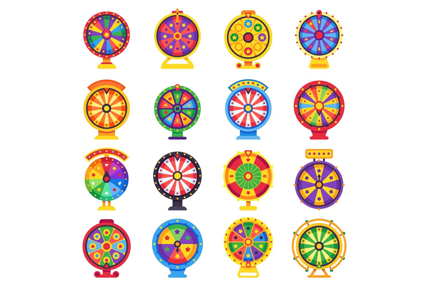 Fortune Wheel Icon Set
