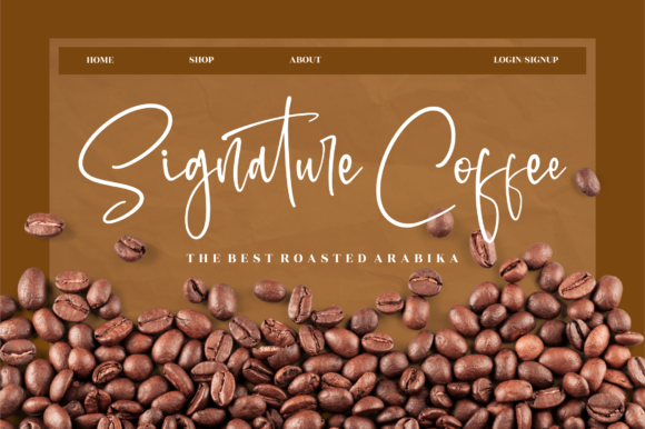 Handwritten Signature Font PNG with transparent background - Preview 6