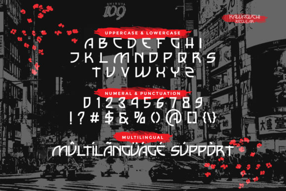 Kawaguchi Font PNG with transparent background - Preview 3