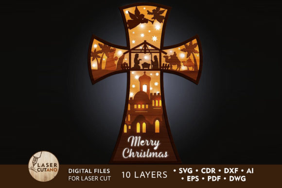 Nativity Scene Christmas Cut Files