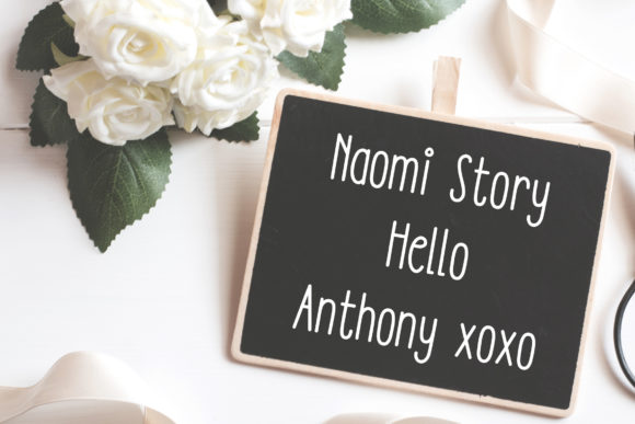 Naomi Story Font PNG with transparent background - Preview 1
