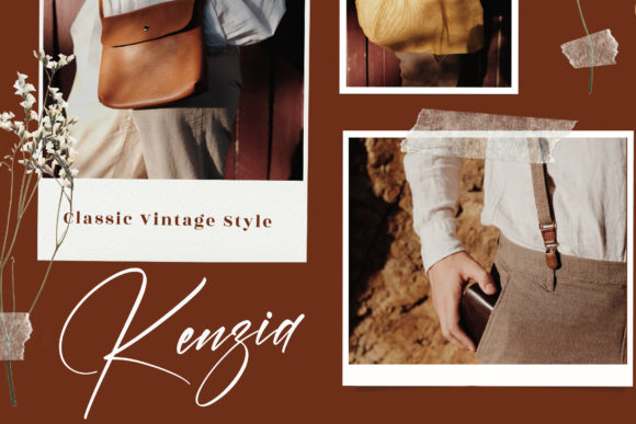 Rembulan Signature Font PNG with transparent background - Preview 4