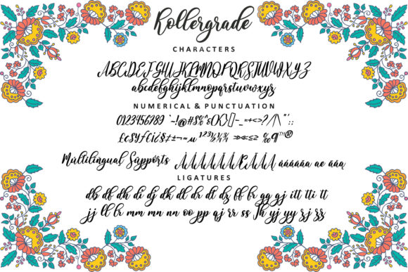 Rollergrade Font PNG with transparent background - Preview 1