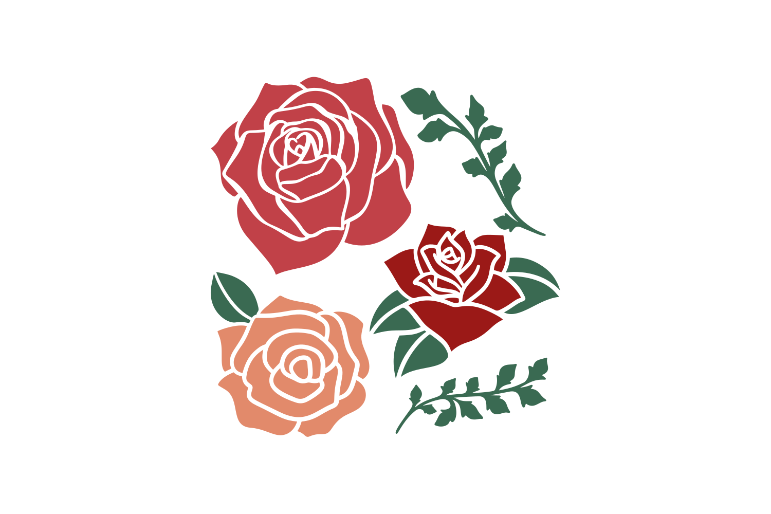 Roses Graphic by CraftBundles · Creative Fabrica