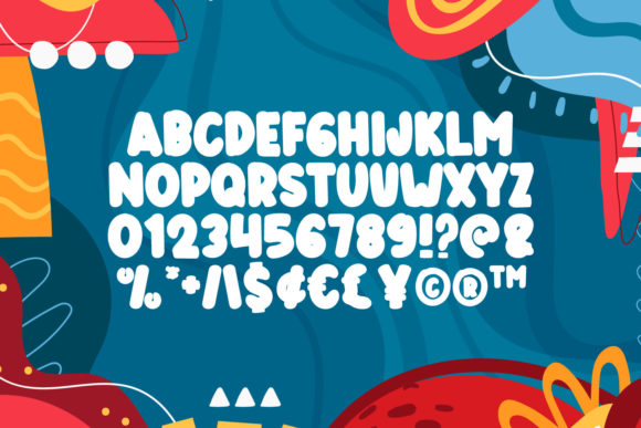 Shiny Bright Font PNG with transparent background - Preview 4