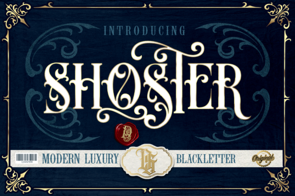 Shoster blackletter font