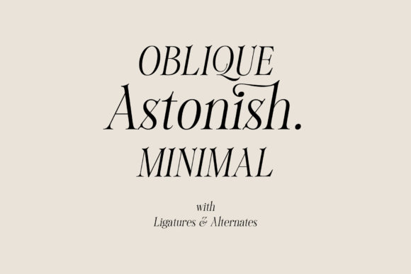 Alstera Oblique Font - Preview 1