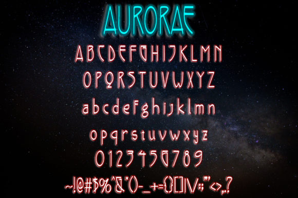 Aurorae Font - Preview 3
