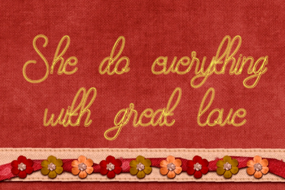Maudy Silky Font PNG with transparent background - Preview 4