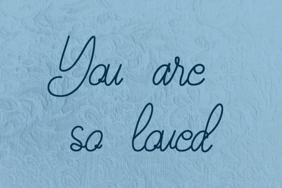 Maudy Silky Line Font PNG with transparent background - Preview 1