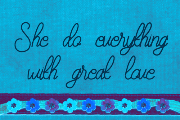 Maudy Silky Line Font PNG with transparent background - Preview 4