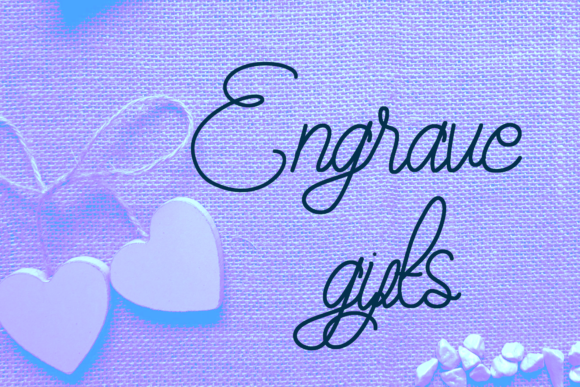 Maudy Silky Line Font PNG with transparent background - Preview 5