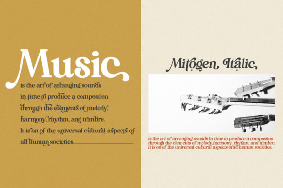 Mitogen Font PNG with transparent background - Preview 2