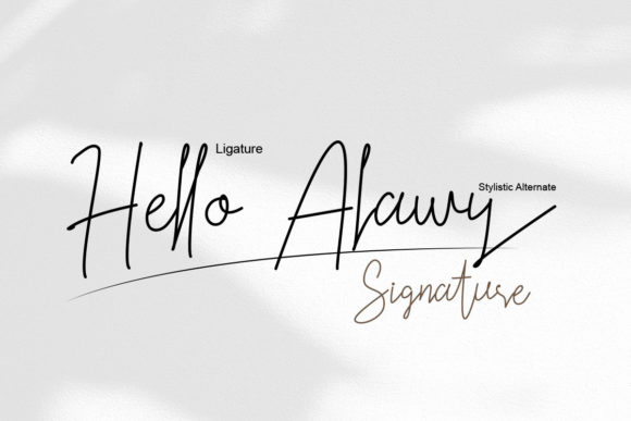 Alawy Signature Font - Preview 5