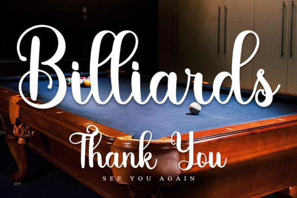 Billiards Font - Preview 6