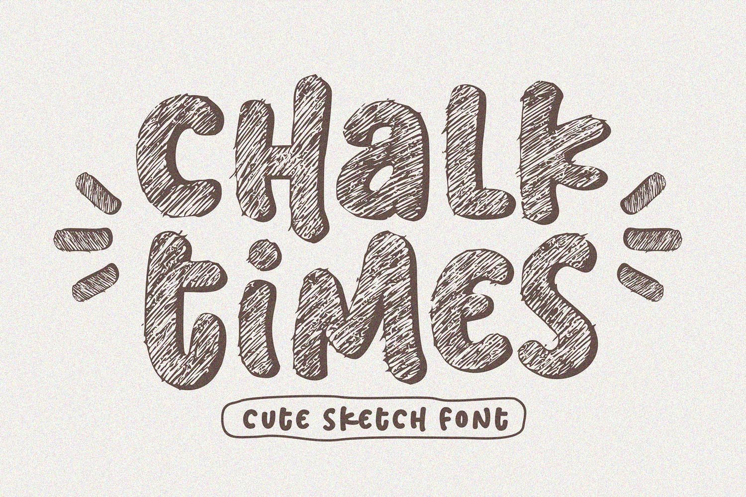 Chalk Times preview, serif chalk display style