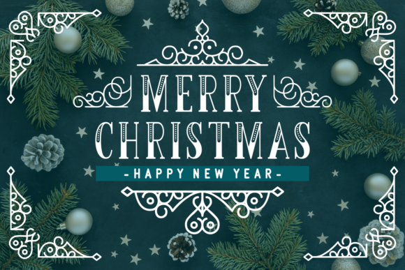 Christmas Frameline Font - Preview 2