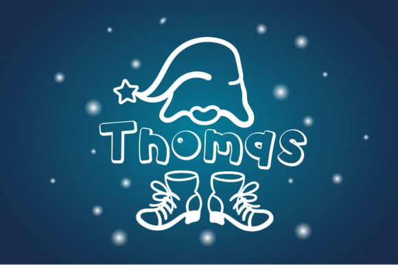 Frozen Gnome Font PNG with transparent background - Preview 1