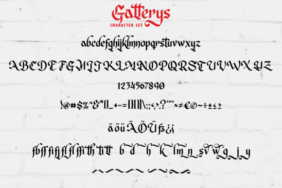 Gatterys Font - Preview 4
