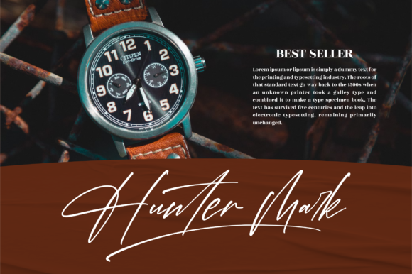 Hondelante Signature Font PNG with transparent background - Preview 2