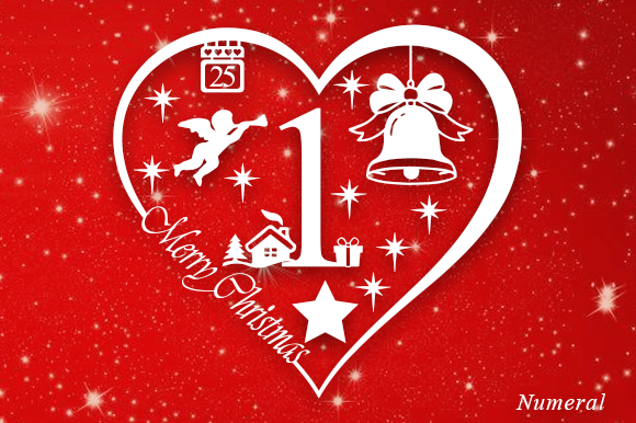 Love Christmas Monogram Font PNG with transparent background - Preview 3