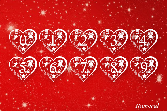 Love Christmas Monogram Font PNG with transparent background - Preview 6